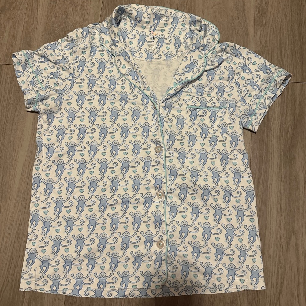 Roller Rabbit Monkey Polo Pajama Top